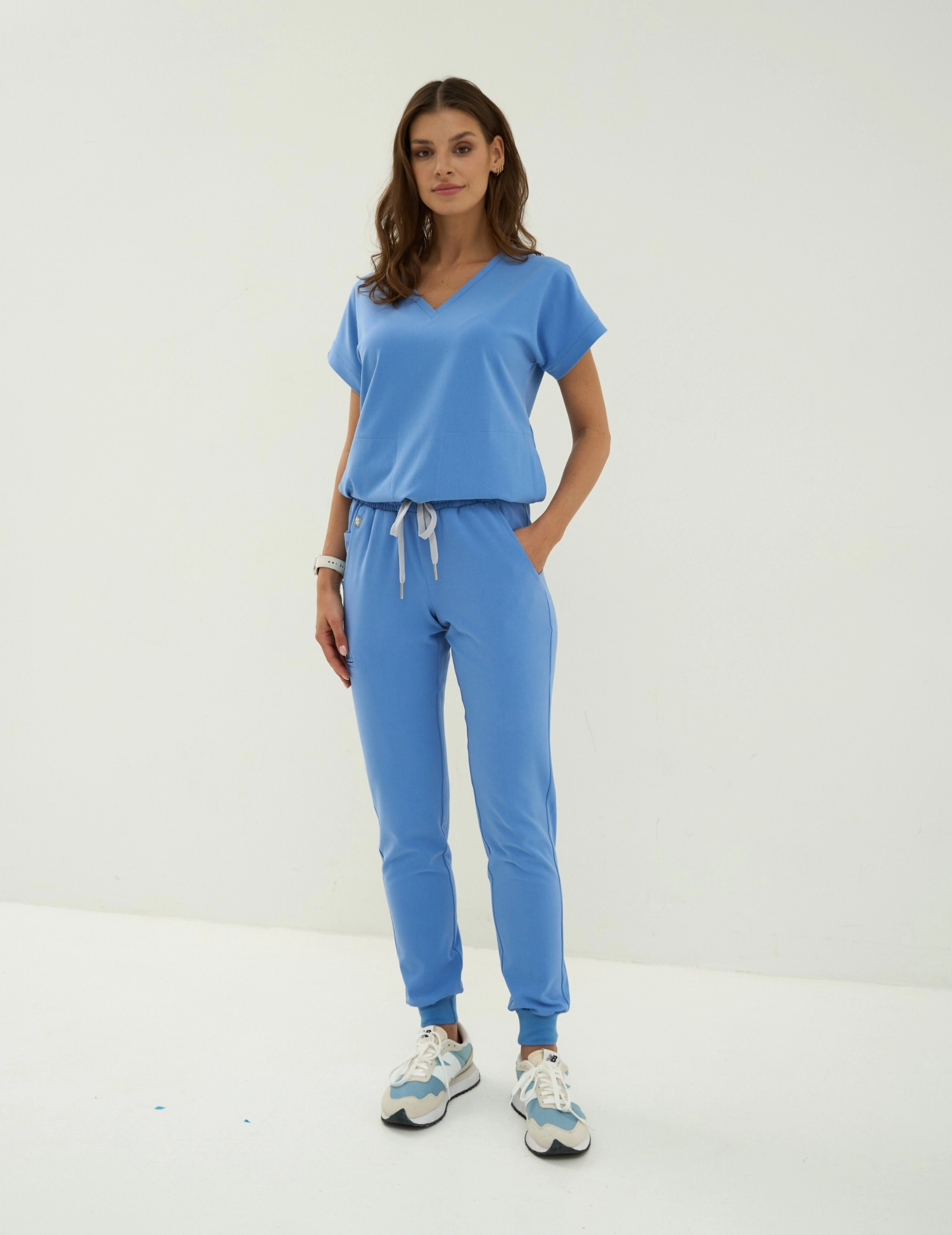 Kendall Scrub Top - MARINA BLUE