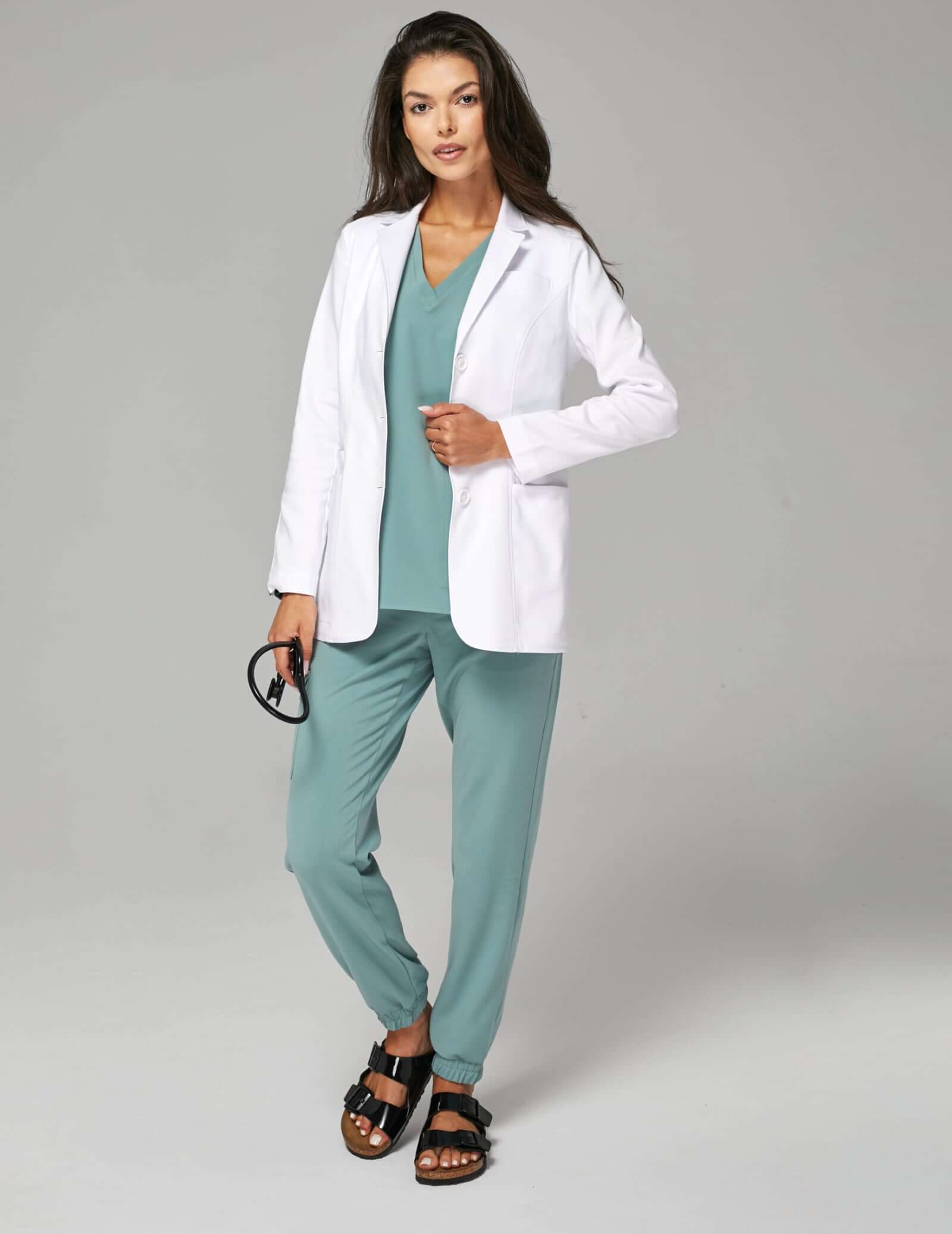 Slim Fit Medical Coat - MADISON SHORT