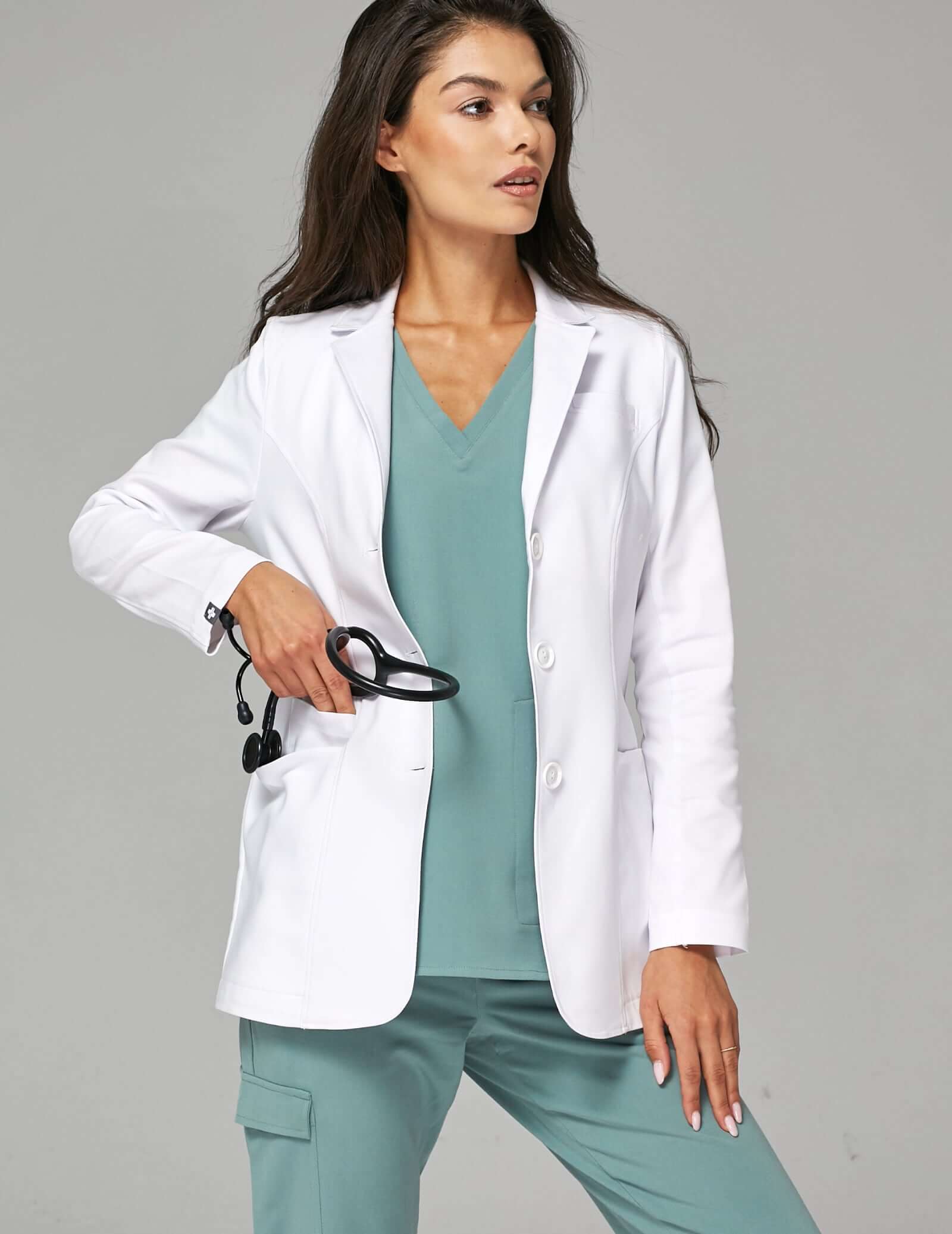 Slim Fit Medical Coat - MADISON SHORT